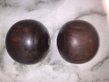 A Vintage Pair Of Lignum Vitae