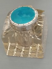 Antique silver and - , glass