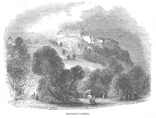 Edinburgh castle antique - castle,