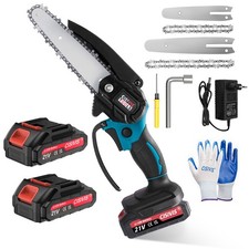 Cisivis 21V Cordless Mini Chainsaw Light Weight Battery Powered Garden Chain Saw