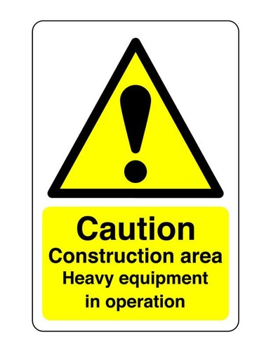 Danger construction plant
