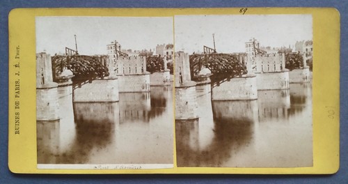 Paris commune ruins - paris, pont