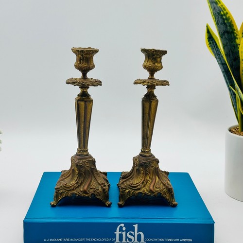 Vintage ornate brass - brass, tone
