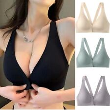 Women eamless Front Fastening Bra Non Wired Soft Stretch Push Up Bralette Bras