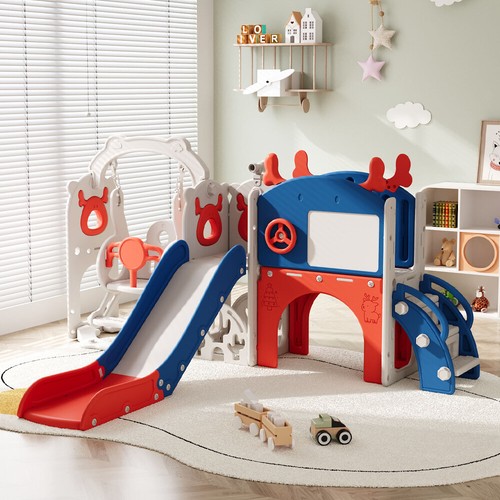 Kids slide swing climber set - slide,