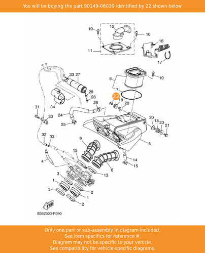 Yamaha screw 90149 06039 oem - screw,,