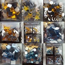 Stick On Gem Square Star Round