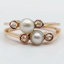 Victorian You and I Ring 18k