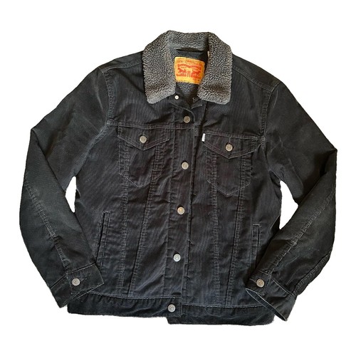 Levis black corduroy sherpa - black,