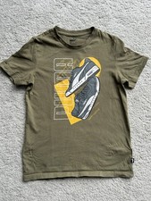 Boys Puma T Shirt Khaki Green