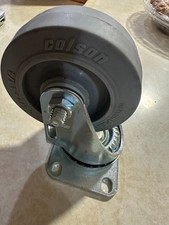 Casters (Qty 4) COLSON, Swivel 3-1/2" x 1-1/4" Dia, Rubber Wheels