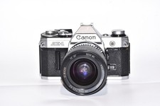 Canon AE-1 SLR Film Camera with Tamron 28-70mm BBAR Zoom Lens TESTED WORKING