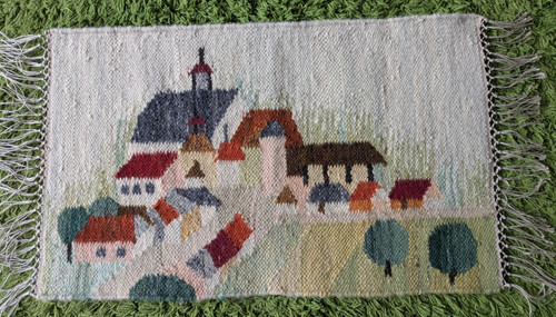 Handmade wool tapestry small - tapestry,