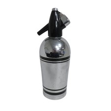 Retro Black Chrome Sparklets Streamline Soda Syphon Cocktail Bar