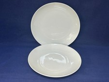 ROYAL DOULTON GORDON RAMSAY MAZE WHITE 11" DINNER PLATES X 2 - VGC