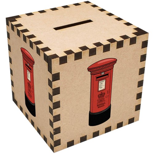 British red pillar box money - red,