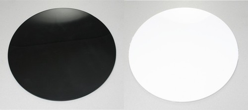 Acrylic discs black - discs, black,