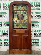 ARCHED STAINED GLASS 1930S