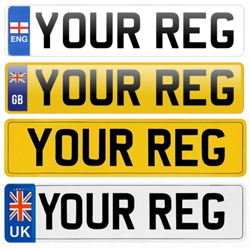 Number plates pair rear - number,