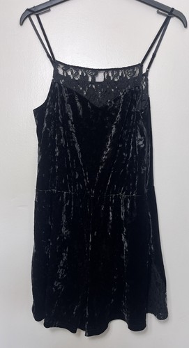 Topshop black velvet lace trim - velvet,