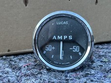 VINTAGE LUCAS AMMETER AMP GAUGE 50 AMP Mini Land Rover Jaguar MG Triumph NOS