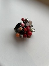 Costume Jewellery Ring Orange Red Elephant Debenhams Womans Small