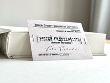 Victor Frankenstein Bookmark: Gothic Horror Cosplay Prop