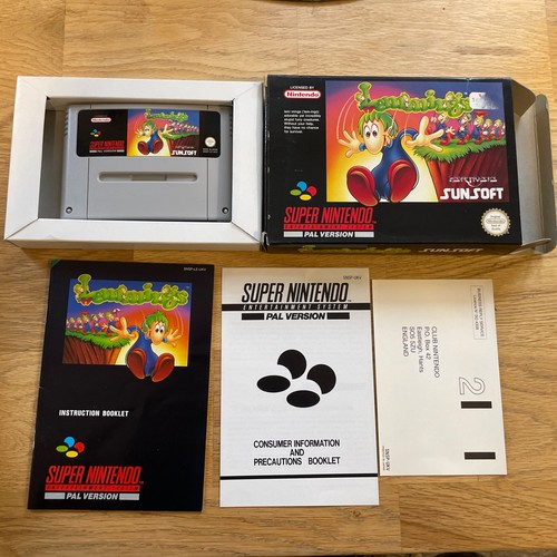 Snes game lemmings - game,
