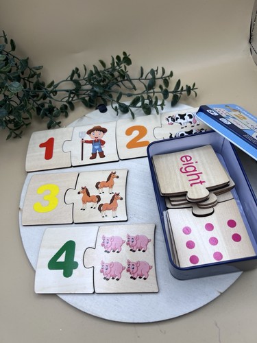 New wooden toy number matching - toy,
