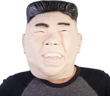 Kim Jong Un Dictator Overhead Mask Korean President Adult Fancy Dress Accessory