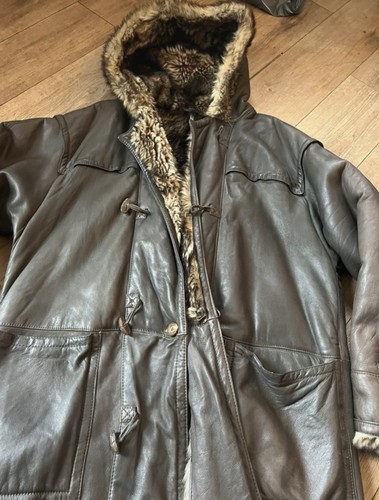 Vintage sheepskin leather