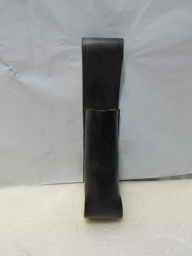Vintage black leather police - black,