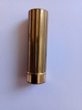 Vintage Lipstick 1950s Max Factor Brass Case Sunset Coral Used Prop Good Cond.