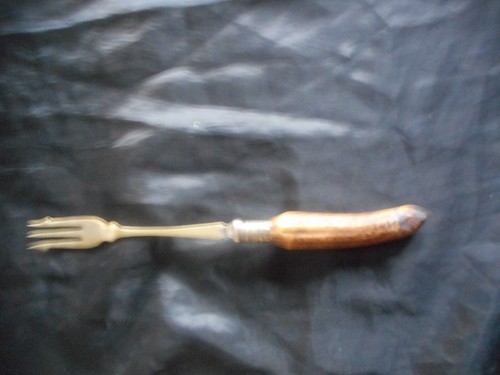Antique plated pickle fork