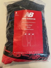 New Balance Performance Boxer Briefs 4-Pack 4XL – Assorted Red/Black/Navy