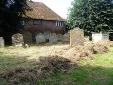 Photo A3 Former parish church [6] Faversham Part of the churchyard.The c2021