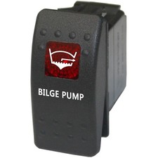 Rocker switch 738 red 12V