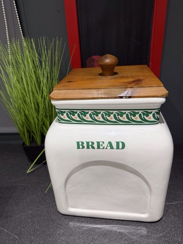Vintage ceramic bread bin - vintage, /