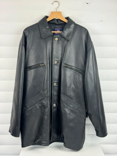 Vintage italian leather jacket - leather,