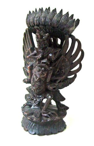 Vintage hardwood statue - hardwood,