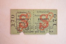 Railway Ticket GWR Killarney