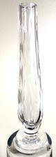 WATERFORD CRYSTAL - 7 Inch Etched BUD Vase - Solid wall, heavy vase - Stamped