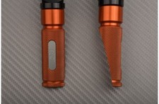 Orange-Titanium Pair of Front Foot Rests DUCATI MONSTER 1200 M1200 2014-2017