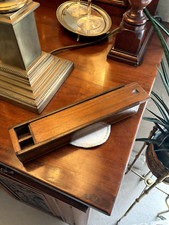 Antique/Treen Wooden Three compartment Sliding Top Pencil/Nib Pen Box c1930's