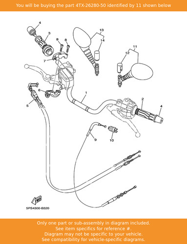 Yamaha rear view mirror assy - yamaha,