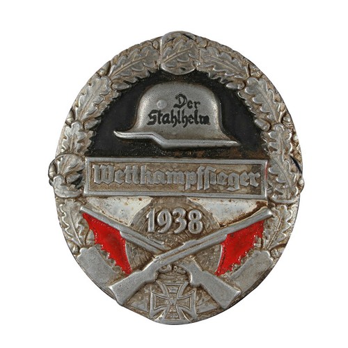 Wwii german helmet badge - helmet,