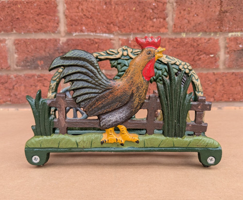 Rustic cast iron - cast, rooster