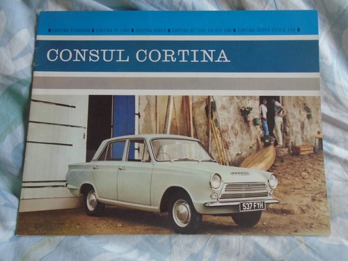 Ford consul cortina brochure - ford,