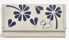 RADLEY CHALK LEATHER MATINEE PURSE WALLET LARGE NEW!!!