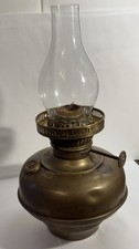 Beautiful Vintage Brass Kerosene Lamp - Circa Late 19th/Early 20th Century
